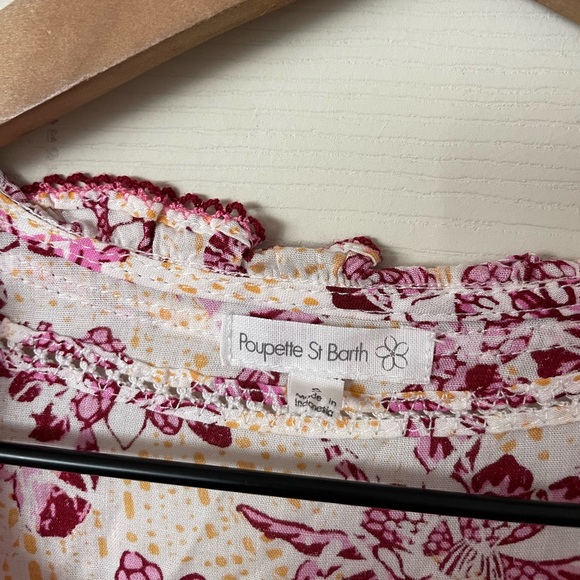 Poupette st Barth Estelle mini dress in yellow cactus - Picture 5 of 12